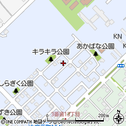 北海道江別市大麻元町161-30周辺の地図