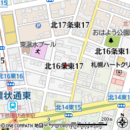 リパーク札幌北１６東１７第２駐車場周辺の地図