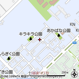 北海道江別市大麻元町158-55周辺の地図