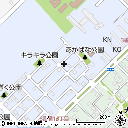 北海道江別市大麻元町158-65周辺の地図