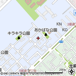 北海道江別市大麻元町158-35周辺の地図