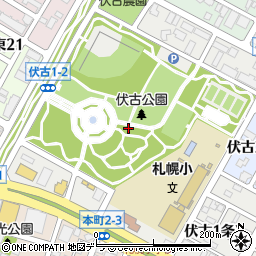 北海道札幌市東区伏古１条2丁目周辺の地図