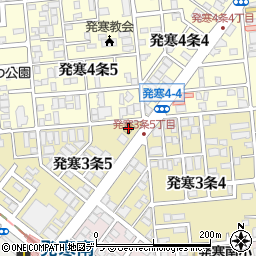 ファミリーマート札幌発寒３条店周辺の地図
