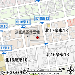 札幌市営住宅美香保集会所周辺の地図