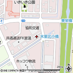 北海道札幌市白石区米里５条周辺の地図