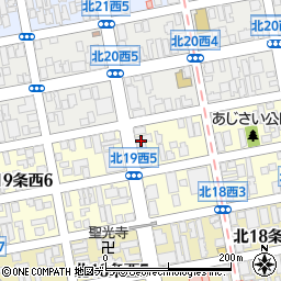 まいばすけっと北１９条西４丁目店周辺の地図