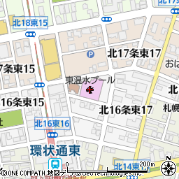 札幌市東温水プール周辺の地図