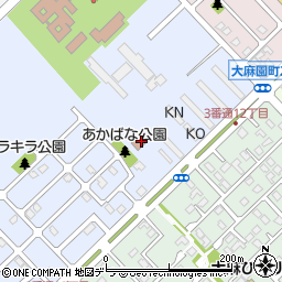 北海道江別市大麻元町154-4周辺の地図