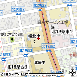 〒001-0019 北海道札幌市北区北十九条西５丁目の地図