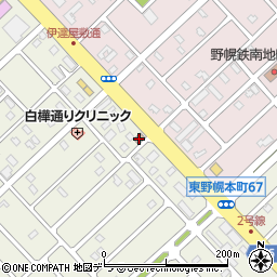 野幌若葉郵便局 ＡＴＭ周辺の地図