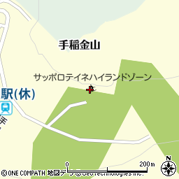 札幌テイネ・テイネハイランドスキーセンター周辺の地図