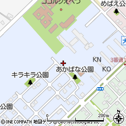 北海道江別市大麻元町158-77周辺の地図