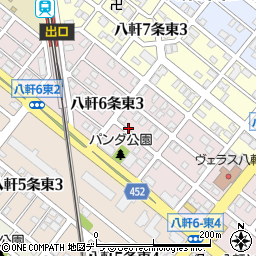北海道札幌市西区八軒６条東周辺の地図