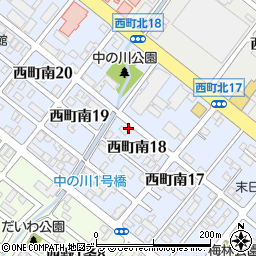 北海道札幌市西区西町南18丁目周辺の地図