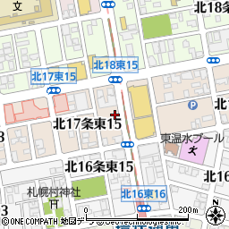 タイムズ北１７東１５駐車場周辺の地図