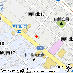 札幌日産くるまるく西周辺の地図