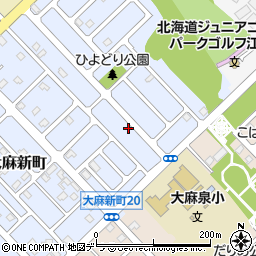 北海道江別市大麻新町27-27周辺の地図