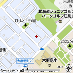 北海道江別市大麻新町27-57周辺の地図