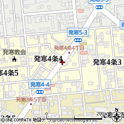 北海道札幌市西区発寒４条周辺の地図