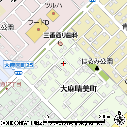 北海道江別市大麻晴美町の地図 住所一覧検索 地図マピオン