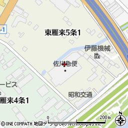 佐川急便北海道支社札幌東店周辺の地図