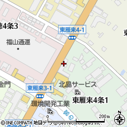 社団法人札幌地区トラック協会　札幌東支部周辺の地図