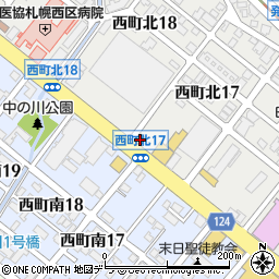 かつや札幌西区西町店周辺の地図