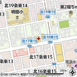 北海道札幌市東区北１８条東15丁目周辺の地図
