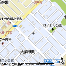 北海道江別市大麻新町24-7周辺の地図