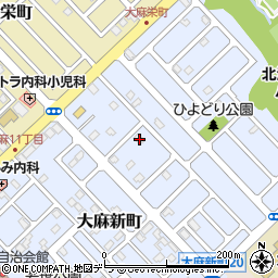 北海道江別市大麻新町24-8周辺の地図