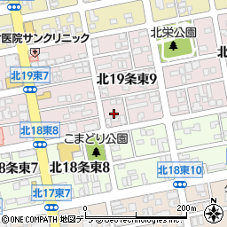 北海道札幌市東区北１９条東9丁目1周辺の地図
