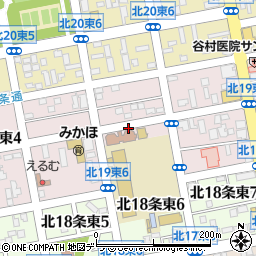 北海道札幌市東区北１９条東6丁目周辺の地図