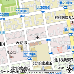 北海道札幌市東区北１９条東6丁目2周辺の地図