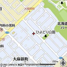 北海道江別市大麻新町33-10周辺の地図