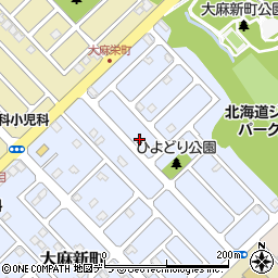 北海道江別市大麻新町39-13周辺の地図