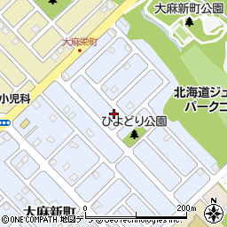 北海道江別市大麻新町39-9周辺の地図