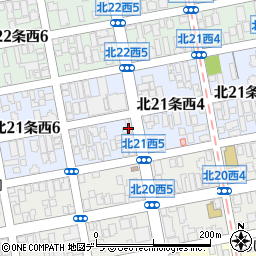 ニッポンレンタカー北２１条営業所周辺の地図