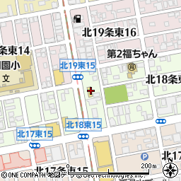 セブンイレブン札幌北１８条東１６丁目店周辺の地図