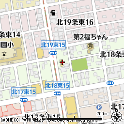 セブンイレブン札幌北１８条東１６丁目店周辺の地図