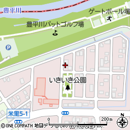北海道札幌市白石区米里５条1丁目周辺の地図