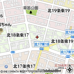 北海道札幌市東区北１８条東18丁目周辺の地図