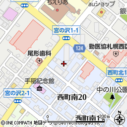 北海道札幌市西区西町南21丁目周辺の地図