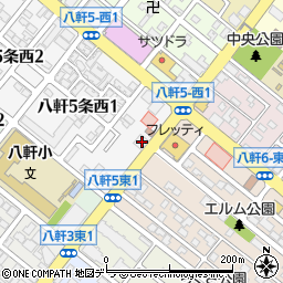 北洋銀行八軒支店周辺の地図