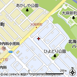 北海道江別市大麻新町39-3周辺の地図