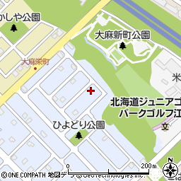 北海道江別市大麻新町38-7周辺の地図