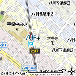 北海道札幌市西区八軒７条東2丁目2-14周辺の地図