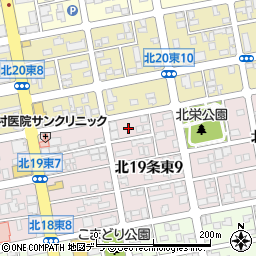 北海道札幌市東区北１９条東9丁目5周辺の地図