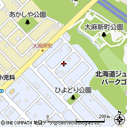 北海道江別市大麻新町37-4周辺の地図