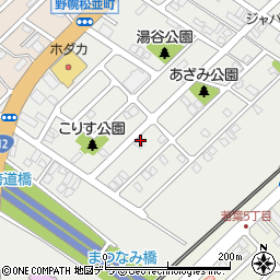 北海道江別市野幌松並町周辺の地図