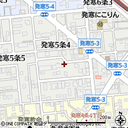 北海道札幌市西区発寒５条4丁目2周辺の地図